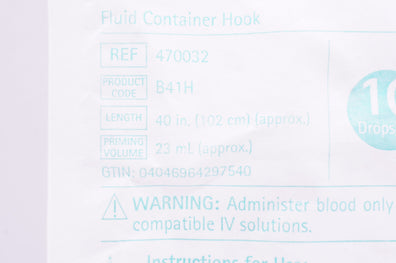 Braun 470032 Blood Set W/Non-Vented Spike 10 Drops/mL, 40 inch x 23 mL (x)
